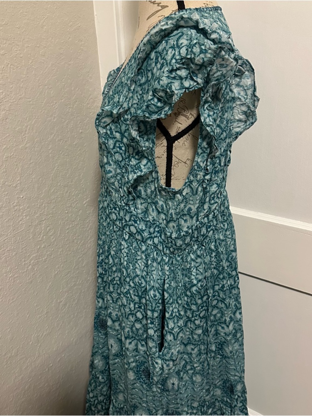 Sundance Mystical Mosaics Long Tiered Ruffle Maxi Dress - Picture 6 of 10